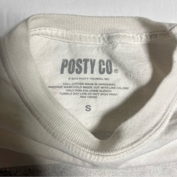 Post Malone Tour Shirt Long Sleeve Live Runaway 2019 White Size S Posty Co Band - Picture 2 of 9